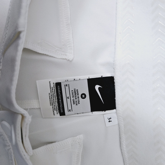 Nike Vapor Select White Long Baseball Pants size M - Picture 4 of 8